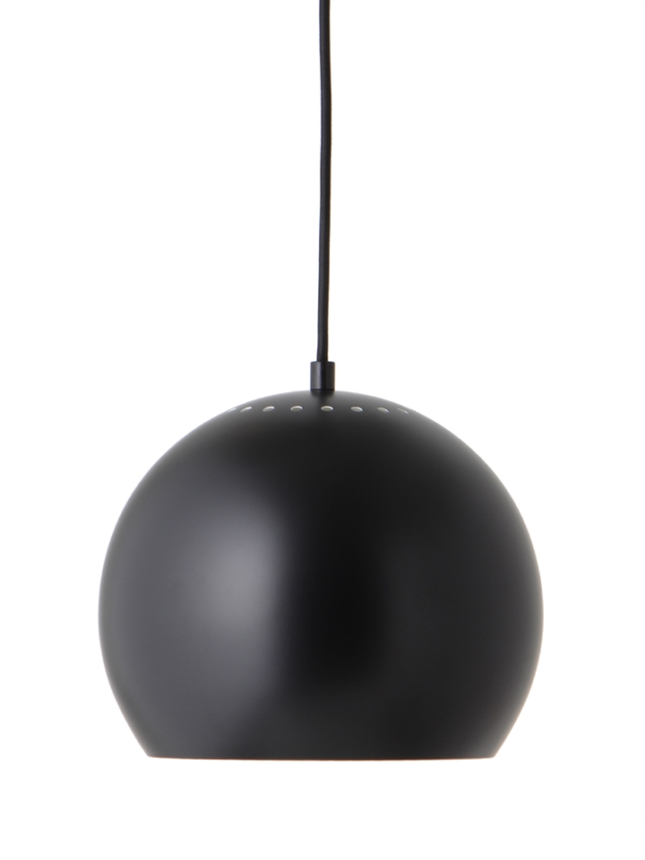 Ball Hanglamp Ø25, mat zwart
